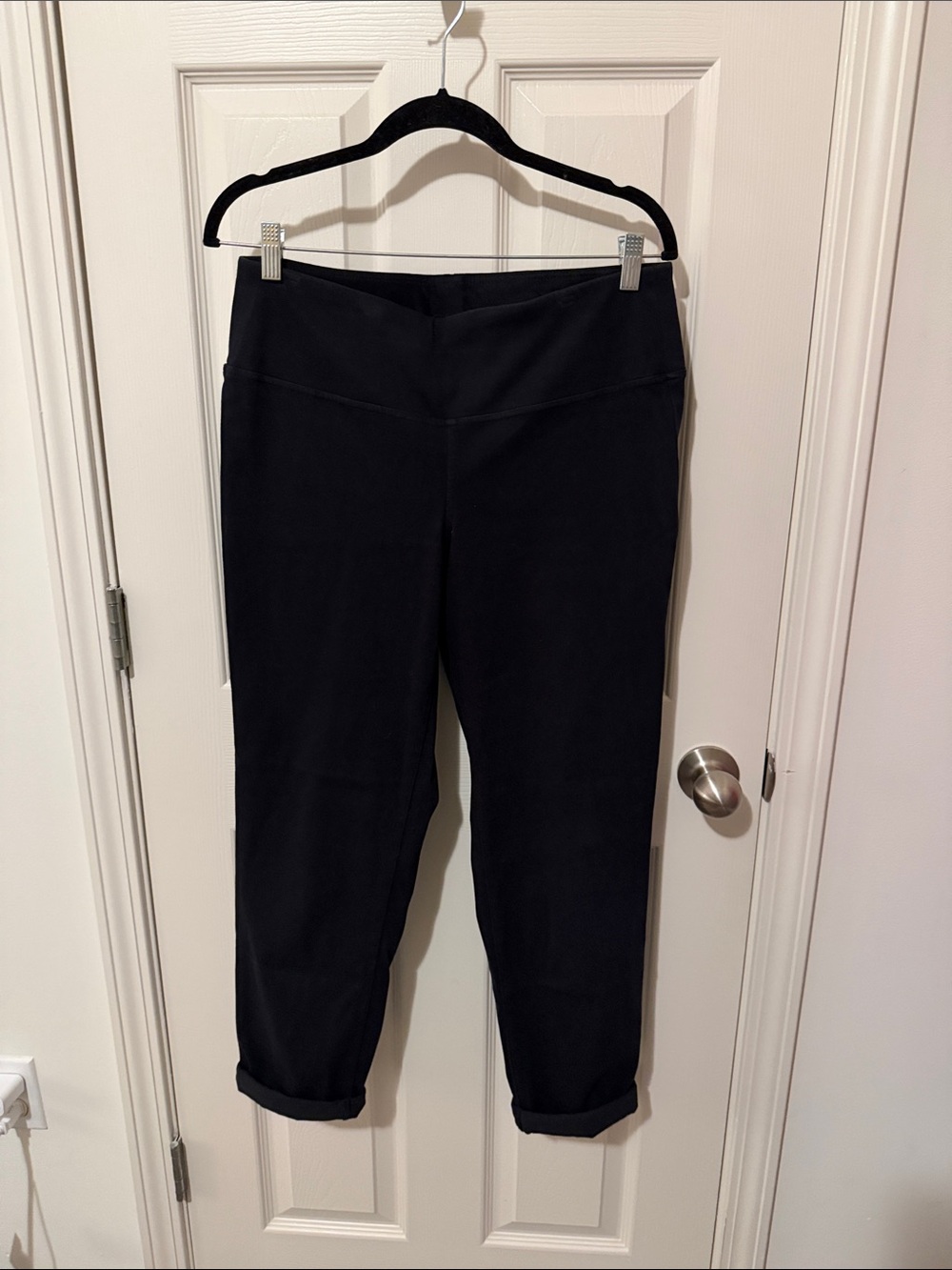 J. Jill Black Cropped Ponte Pants